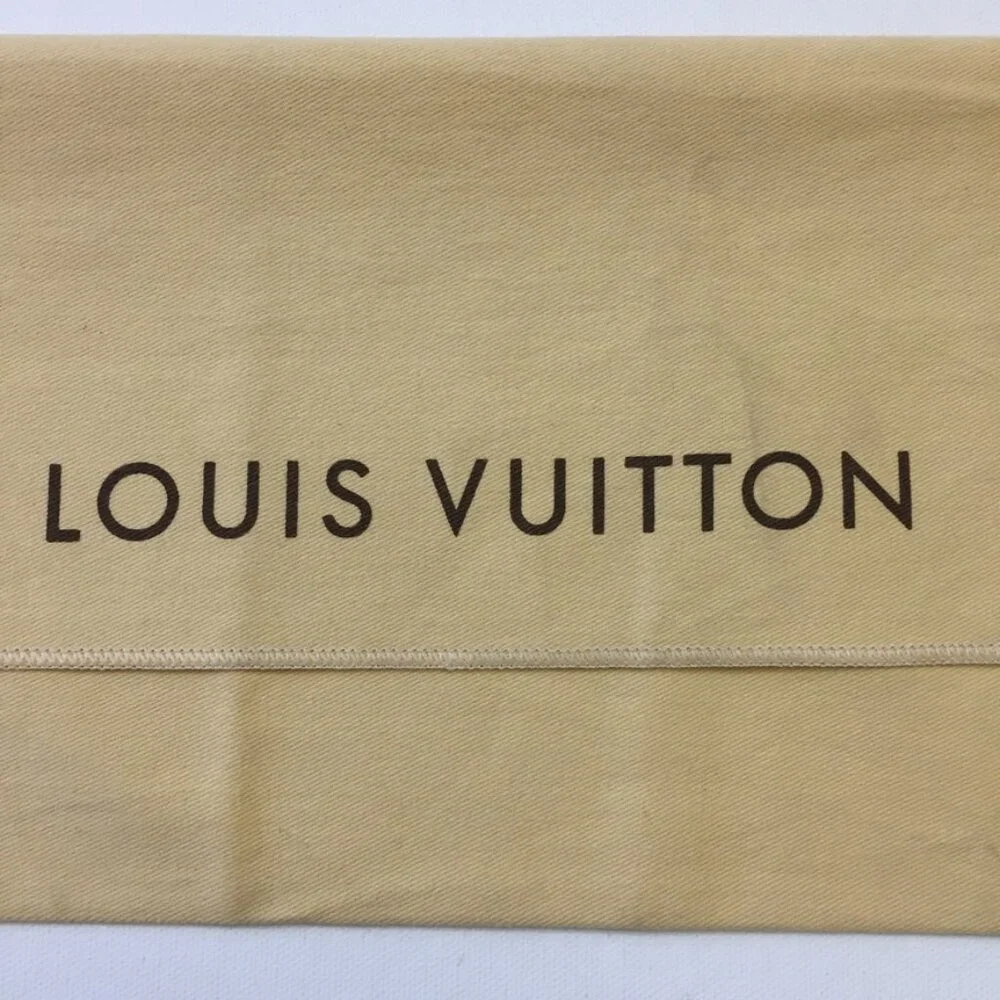 Louis Vuitton Dust Bag 9.5 x 6.5 in Long Wallet 100% Cotton Yellow Made in India